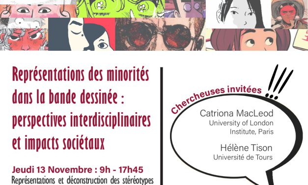 Programme colloque « Représentation des minorités dans la bande dessinée : perspectives interdisciplinaires et impacts sociétaux »
